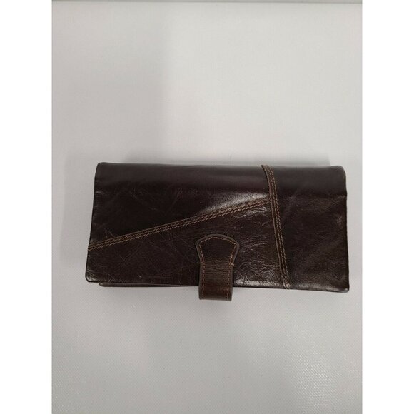 Kavis Brown Genuine Leather Women Wallet - Picture 3 of 6